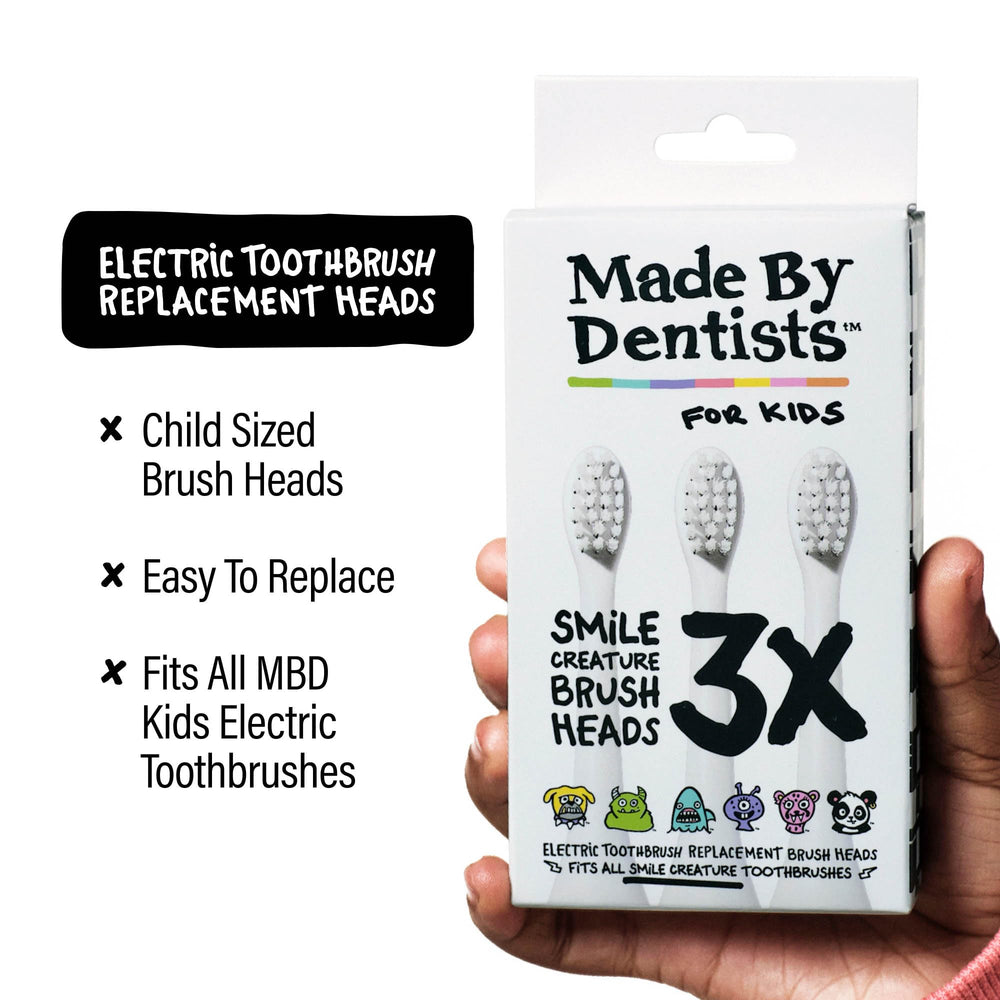 Soft bristles replacement head designed for kids