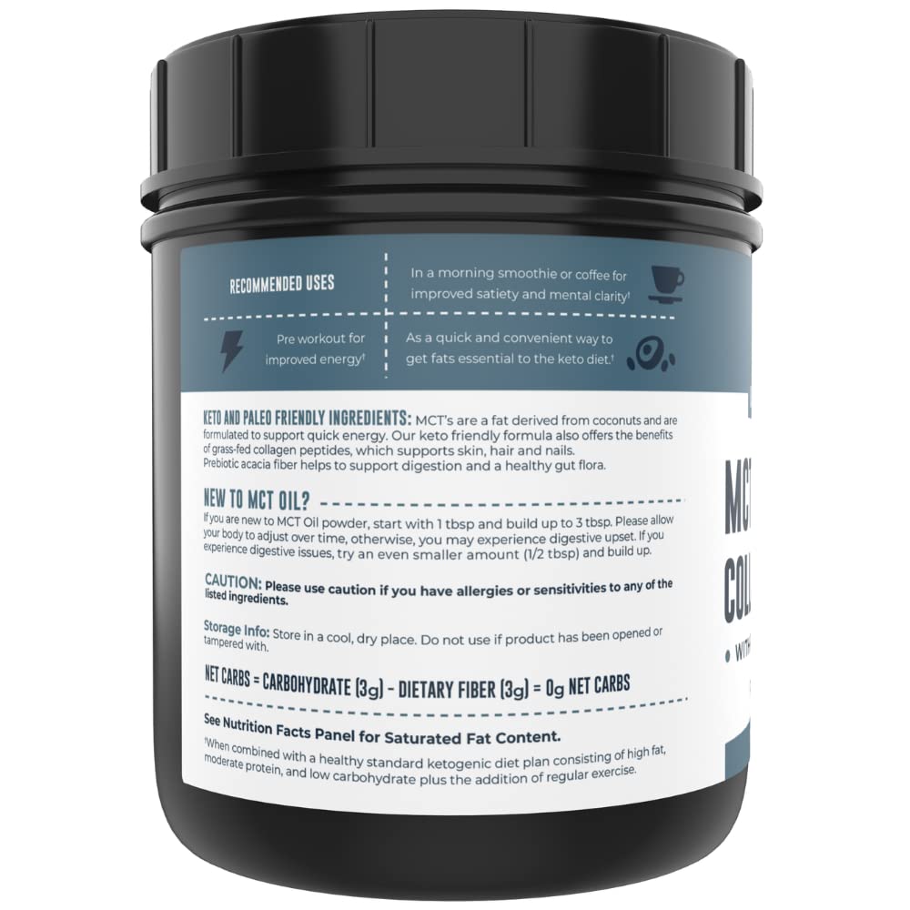 Serving suggestion: coffee with creamy MCT collagen blend