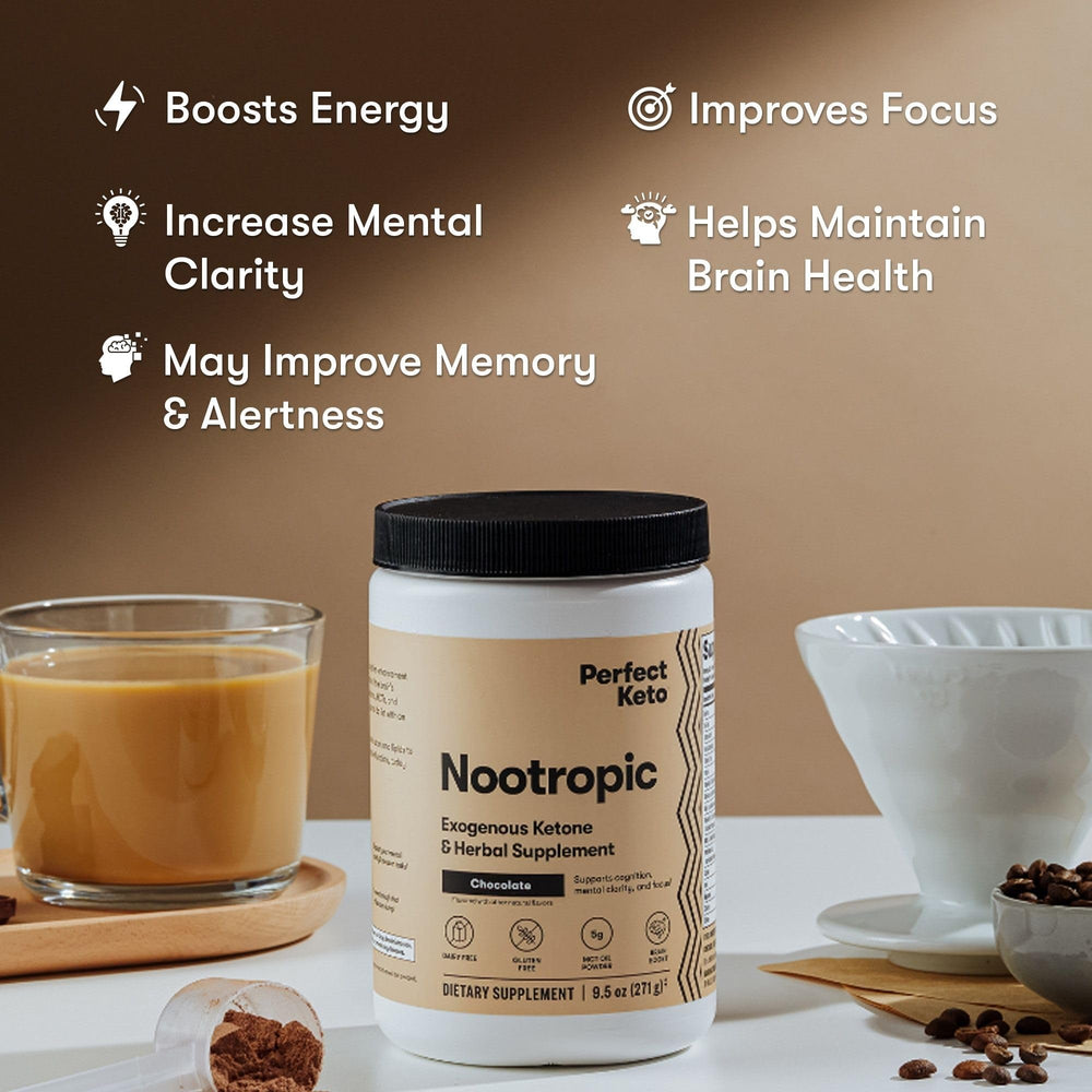 MCTs, collagen and alpha-lipoic acid ingredients in nootropic