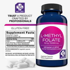 Lifestyle image showing L-Methylfolate with essential amino acids