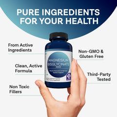 Non-laxative magnesium supplement concept illustration