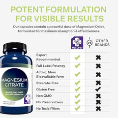 90-capsule bottle of MD. Life Magnesium Citrate