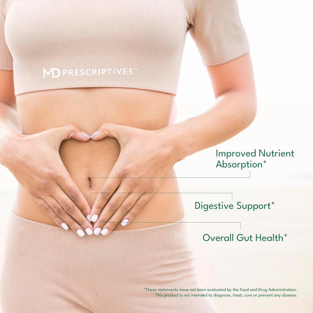 Supplement facts panel for ProbioZyme digestive enzymes