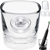 Mdforme charger glass cup and transparent stand bundle – front view