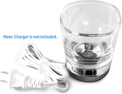 Space-saving travel-friendly transparent charging stand