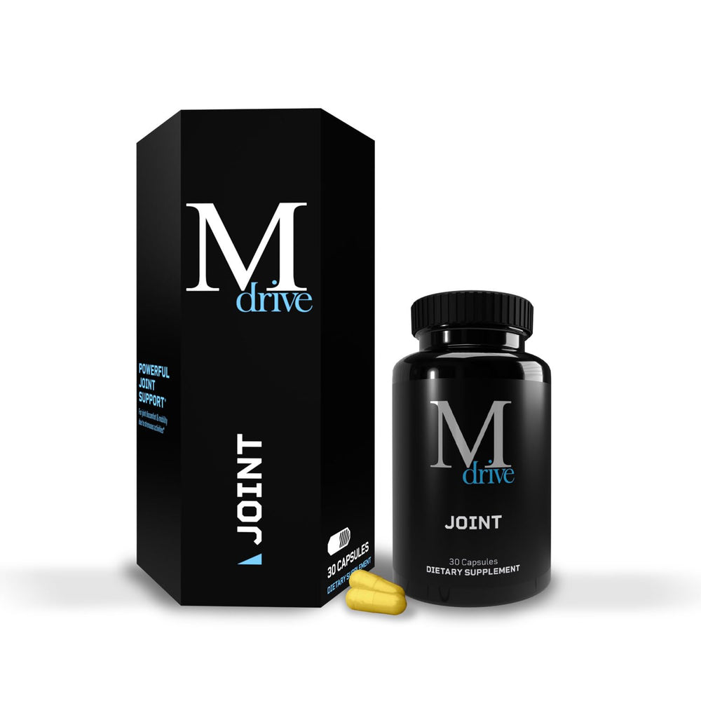 Mdrive Joint Support for Men bottle with capsules