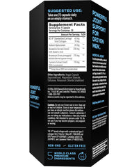 Close-up of UC-II Undenatured Type II Collagen label on Mdrive packaging