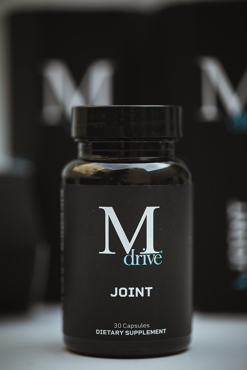Lifestyle image of an active man taking joint supplement