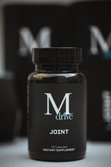 Lifestyle image of an active man taking joint supplement