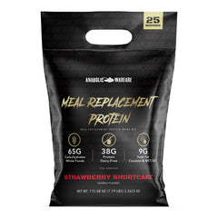 Meal Replacement Protein Strawberry Shortcake front view container 25 servings