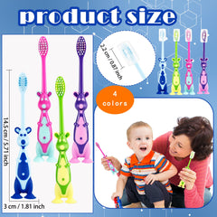 120-pack of individually wrapped children's toothbrushes with covers