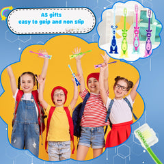 Four colors available for the kangaroo kids toothbrush
