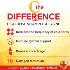 Medi C Plus Lysine Berry Flavour 1KG bottle side label
