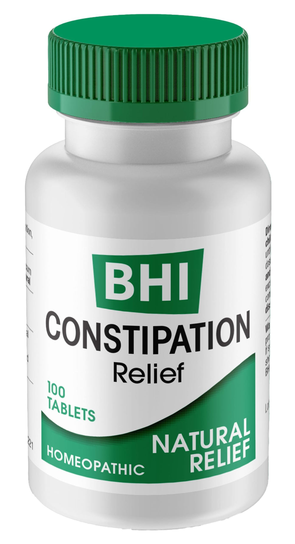 MediNatura BHI bottle front for natural constipation relief on-the-go