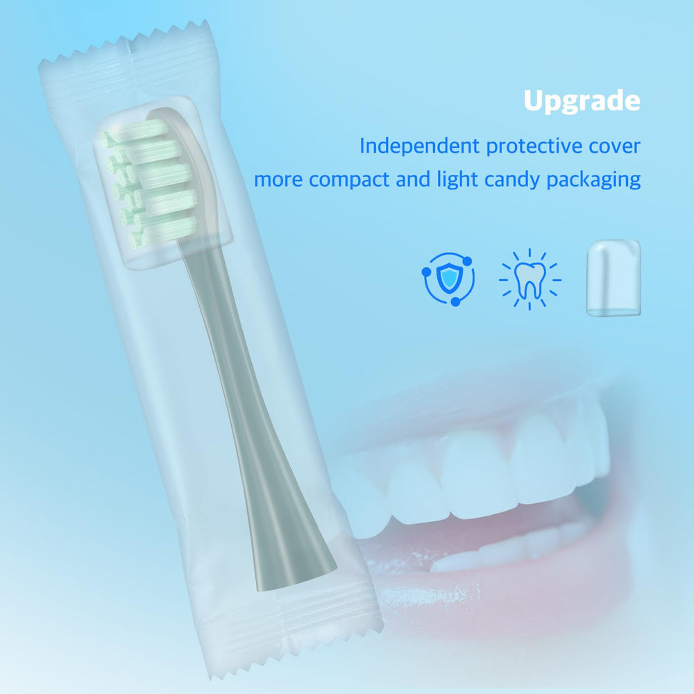 Gum-protective rounded top design on replacement head