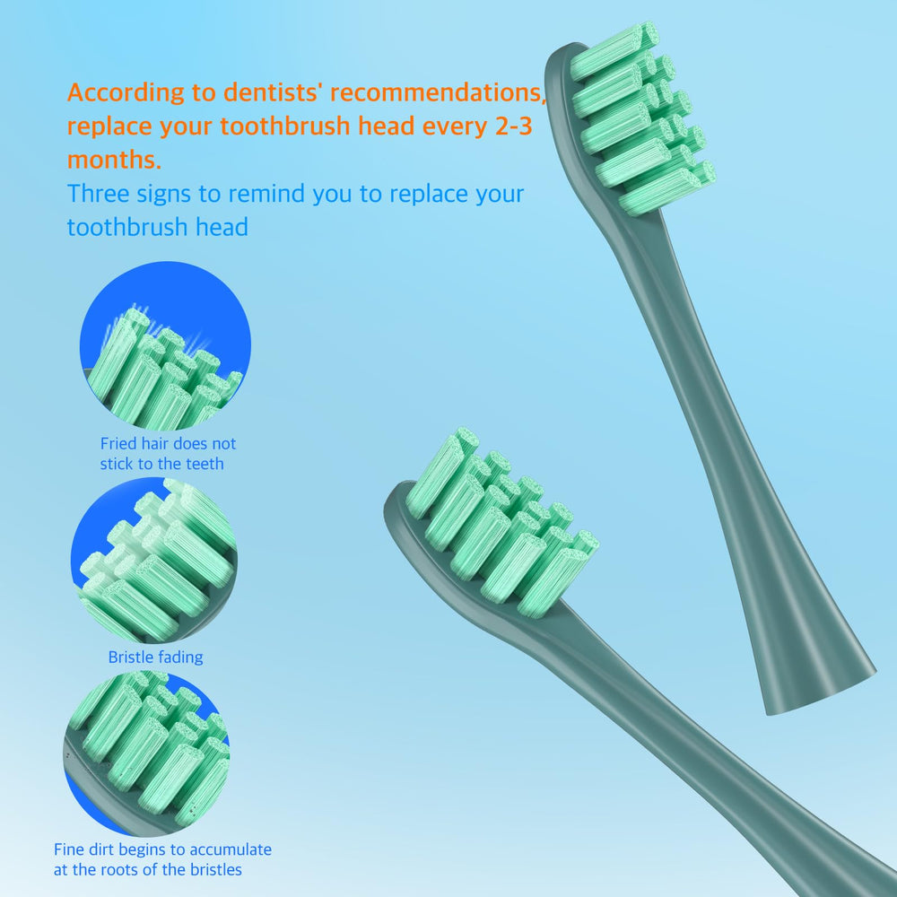 Individually sealed replacement heads with hygienic caps