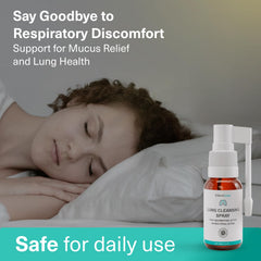 Concept image illustrating easier breathing and mucus relief
