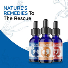 MediNatura BodyAnew Cleanse bottle in calming setting for daily wellness.