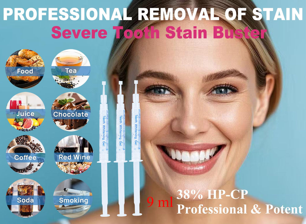 Gel syringe with 38% HP-CP whitening gel (3x3ml)