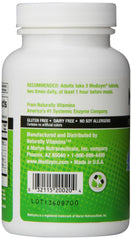 Close-up of Medizym bottle label