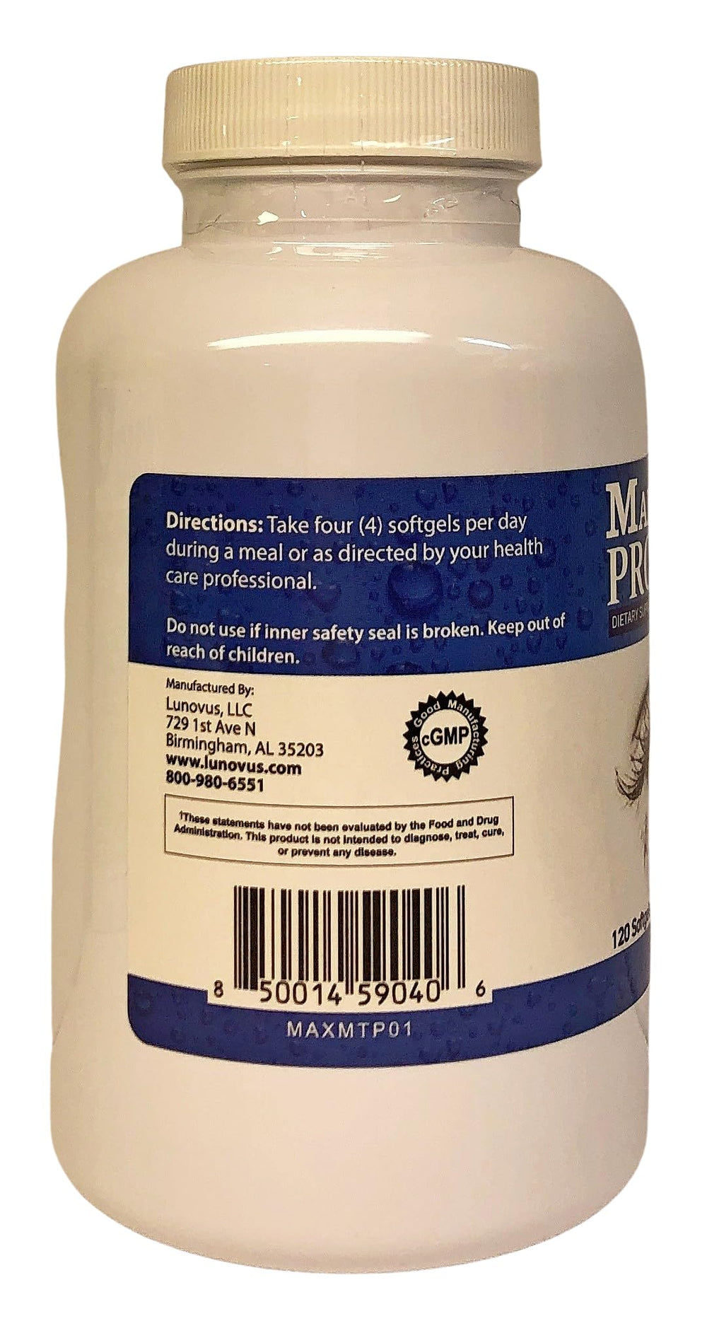 Close-up of MedOp Pro omega-3 EPA/DHA softgels