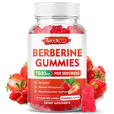 MEENCCD Berberine Gummies bottle with Strawberry flavor and Cinnamon on label