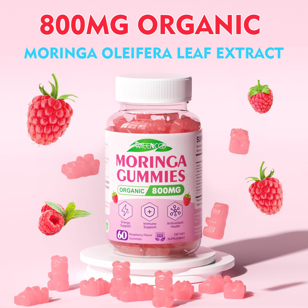 MEENCCD Moringa Gummies sugar-free badge for diet-friendly option