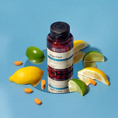 Mega-Chel packaging and pills