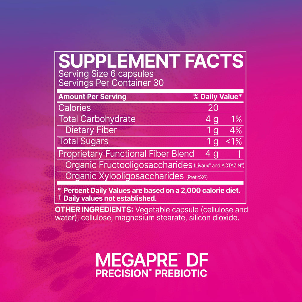 MegaPre DF shown next to MegaSporeBiotic for enhanced gut support