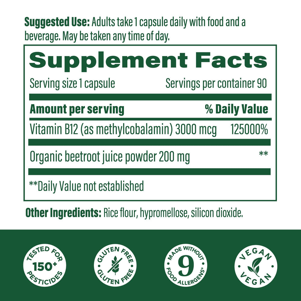 Close-up of methylcobalamin B12 capsule