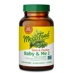 MegaFood Baby & Me 2 Prenatal bottle with 60 capsules
