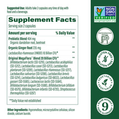 Nutrition label showing 30 Billion CFU per serving