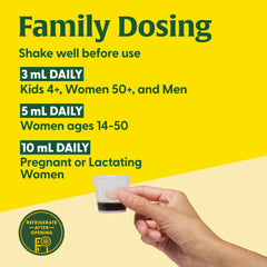 Orchard fruit-flavored liquid iron with fruit and vegetable juices