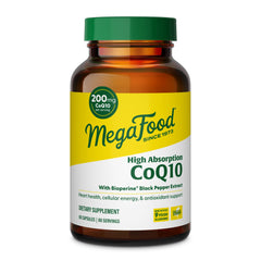 MegaFood CoQ10 200mg serving size - front view