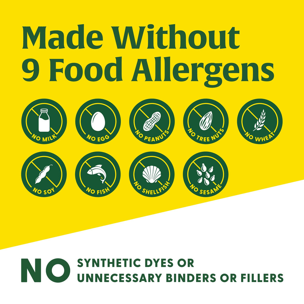 Vegan and gluten-free supplement label on MegaFood glutathione