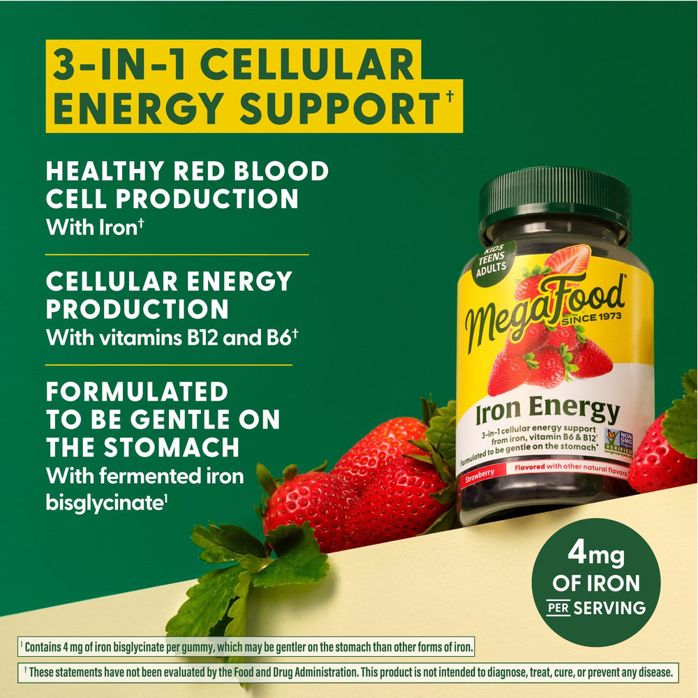 Ingredients showing vegan, non-GMO, gluten-free formula