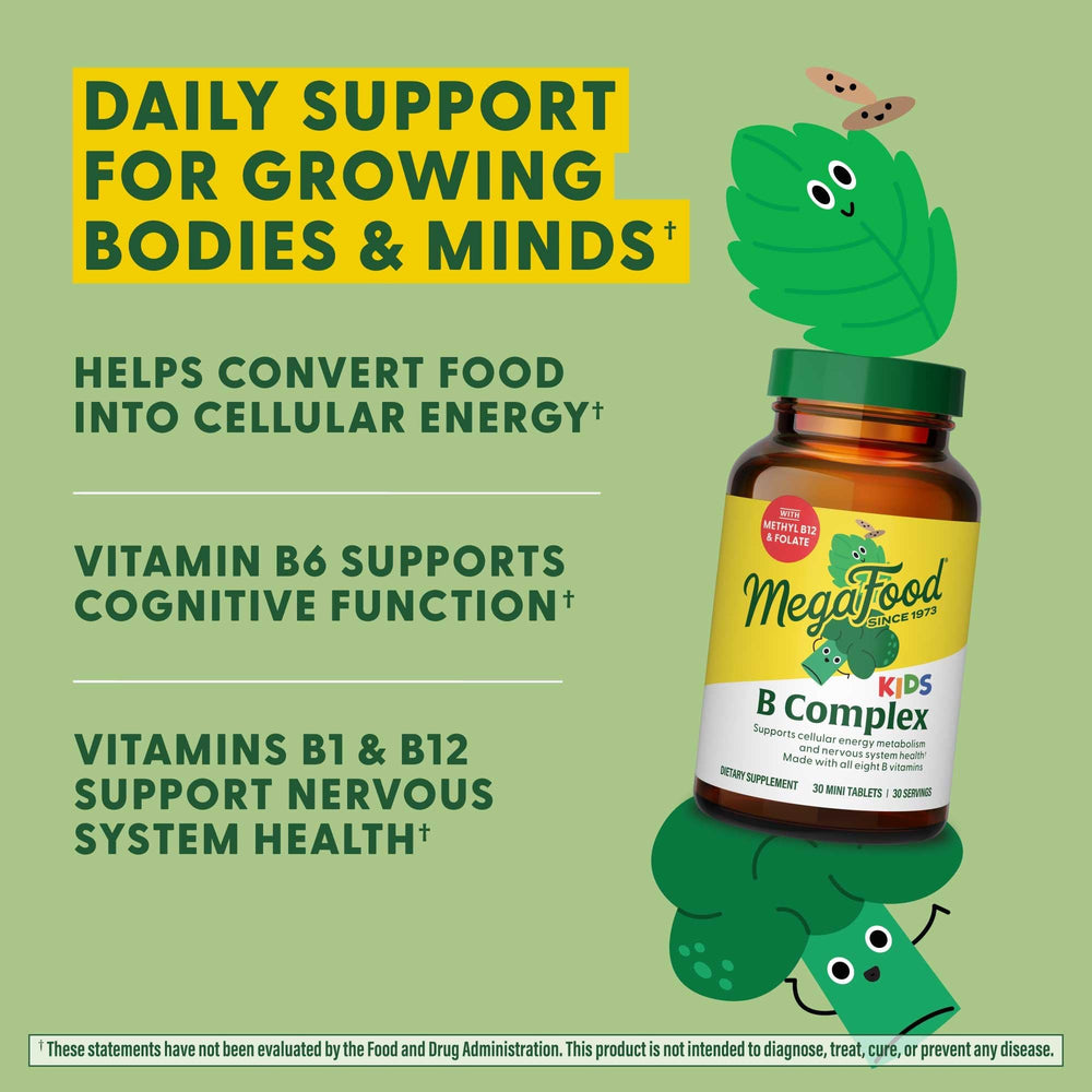 Vitamin B12, B6 and Folate supporting energy and brain health