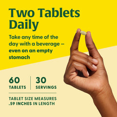 Bottle showing 30 servings per container