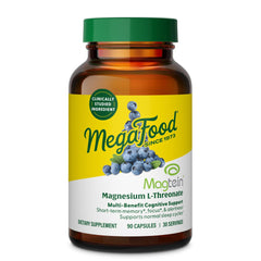 Bottle of MegaFood Magtein Magnesium L-Threonate 2000mg