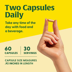 Bottle of MegaFood Mushroom Energy Support with 60 capsules