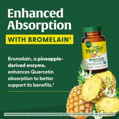 Quercetin with Bromelain product label and packaging