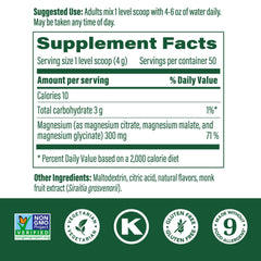Close-up of product label highlighting allergen-free and ingredients