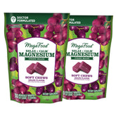 Hero image: MegaFood Relax + Calm Magnesium Soft Chews in grape flavor