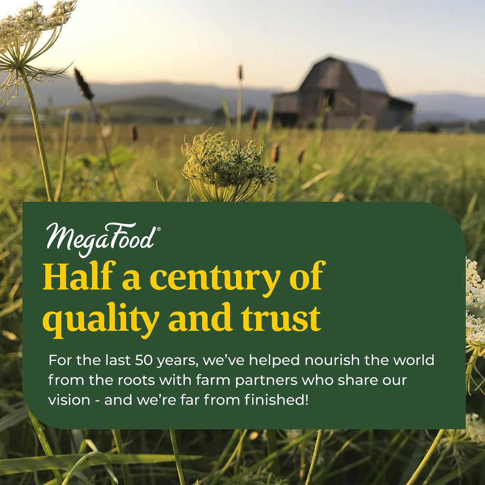 Ingredients panel for MegaFood Relax + Calm Magnesium Soft Chews