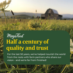 Ingredients panel for MegaFood Relax + Calm Magnesium Soft Chews