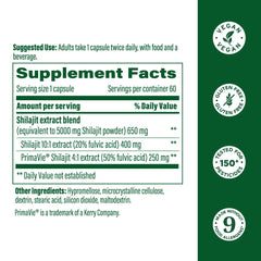 Close-up of MegaFood Shilajit capsules