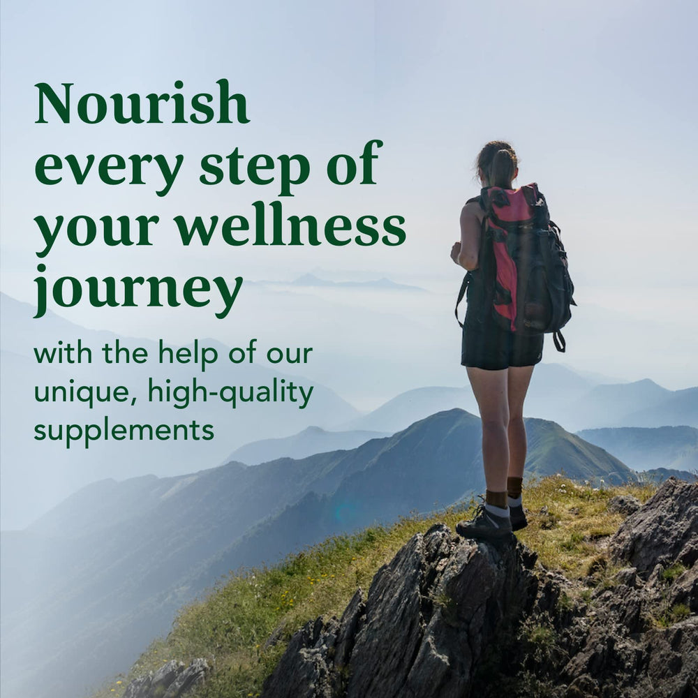 Lifestyle image showing healthy hair, nails, and skin