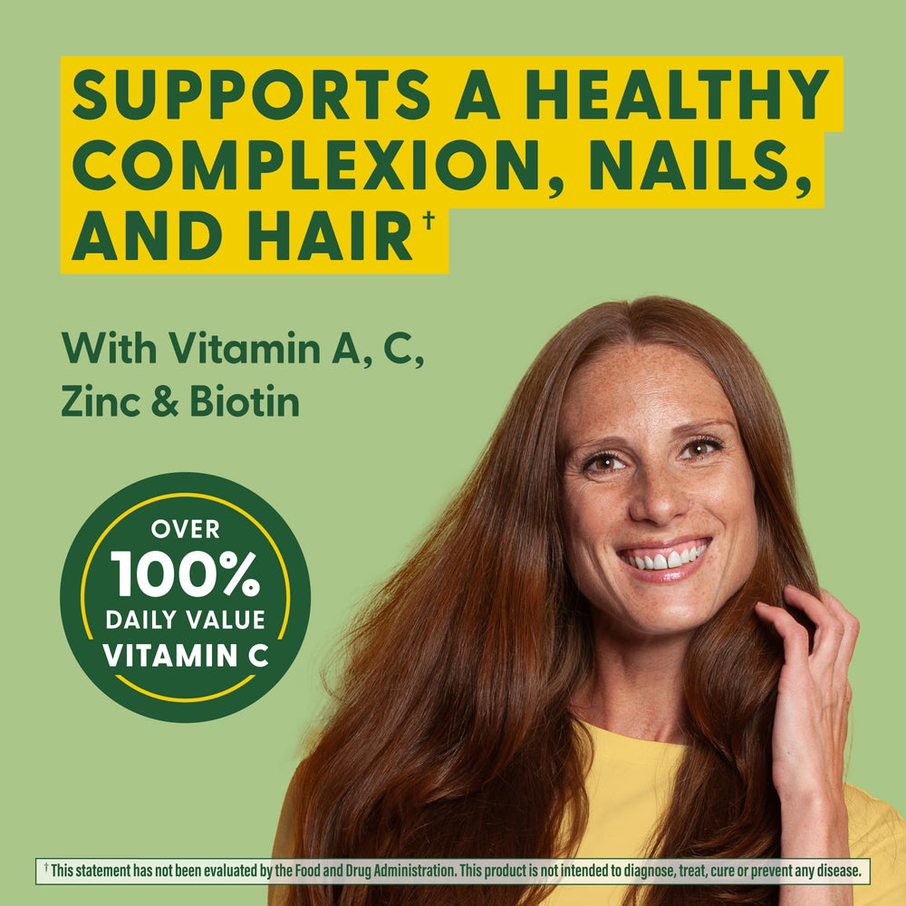 Ingredient highlights: biotin, vitamins A, C, zinc and fermented minerals