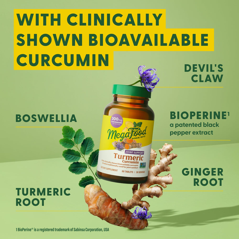 Illustration of turmeric root with black pepper and Boswellia extract