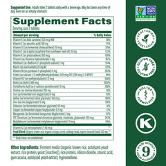 Label and supplement facts of MegaFood Women's 40+ Advanced Multivitamin